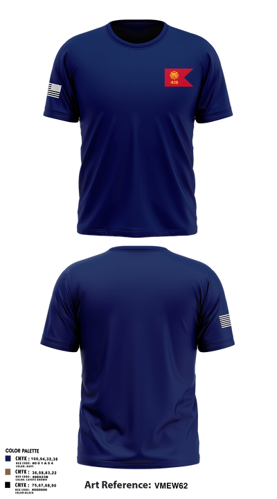 419th Transportation Company 77426737 Short Sleeve Performance Shirt - 1