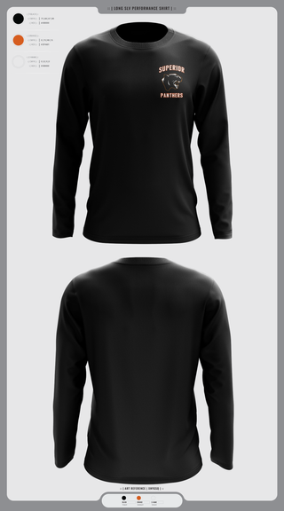 Long Sleeve Performance Shirt, Superior Panthers, Baseball, Teamtime, Team time, sublimation, custom sports apparel, team uniforms, spirit wear, spiritwear, sports uniforms, custom shirts, team store, custom team store, fundraiser sports, apparel fundraiser