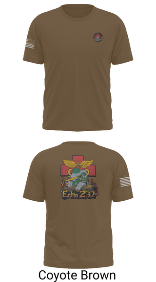 Old School Cotton Feel Shirt, Echo Company 232nd battalion, Army, Teamtime, Team time, sublimation, custom sports apparel, team uniforms, spirit wear, spiritwear, sports uniforms, custom shirts, team store, custom team store, fundraiser sports, apparel fundraiser