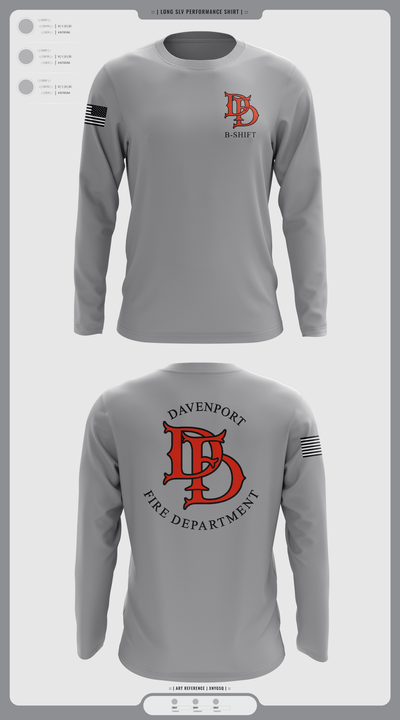 B Shift 39369935 Long Sleeve Performance Shirt 1
