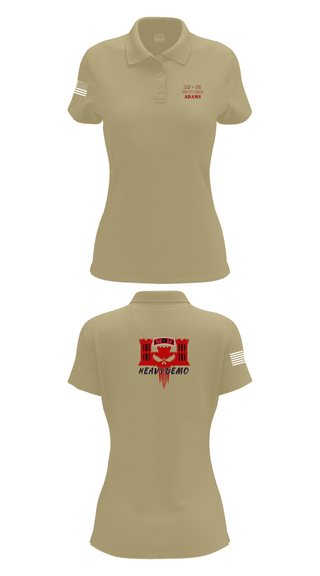 Womens Short Sleeve Performance Polo, CESD Bravo 35th Engineer Battalion, , Teamtime, Team time, sublimation, custom sports apparel, team uniforms, spirit wear, spiritwear, sports uniforms, custom shirts, team store, custom team store, fundraiser sports, apparel fundraiser