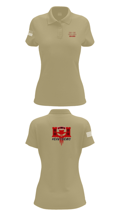 CESD Bravo 35th Engineer Battalion 45351759 Women's Short Sleeve Performance Polo  - 95