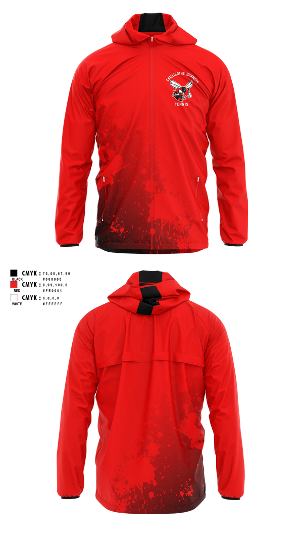 Windbreaker, Chillicothe Hornets Tennis, Tennis, Teamtime, Team time, sublimation, custom sports apparel, team uniforms, spirit wear, spiritwear, sports uniforms, custom shirts, team store, custom team store, fundraiser sports, apparel fundraiser