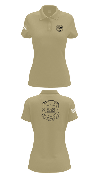 132d MRBC, 579th EN BN, 49th MP DIV 50518216 Women's Short Sleeve Performance Polo  - 90