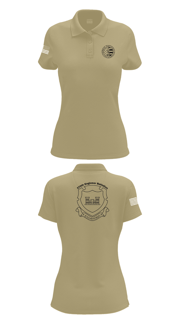 Womens Short Sleeve Performance Polo, 132d MRBC, 579th EN BN, 49th MP DIV, , Teamtime, Team time, sublimation, custom sports apparel, team uniforms, spirit wear, spiritwear, sports uniforms, custom shirts, team store, custom team store, fundraiser sports, apparel fundraiser