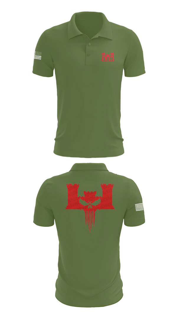 Short Sleeve Performance Polo, A co 578th BEB, , Teamtime, Team time, sublimation, custom sports apparel, team uniforms, spirit wear, spiritwear, sports uniforms, custom shirts, team store, custom team store, fundraiser sports, apparel fundraiser