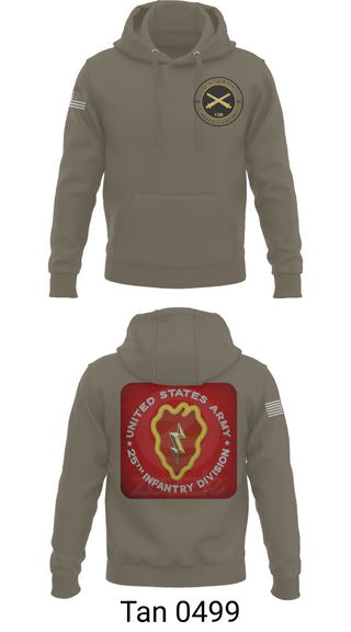 Hoodie, 25th infantry division C-Btry 1/8 FA, , Teamtime, Team time, sublimation, custom sports apparel, team uniforms, spirit wear, spiritwear, sports uniforms, custom shirts, team store, custom team store, fundraiser sports, apparel fundraiser