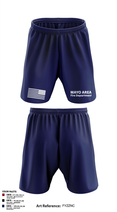 Mayo Area Fire Department 74482459 Athletic Shorts With Pockets - 2