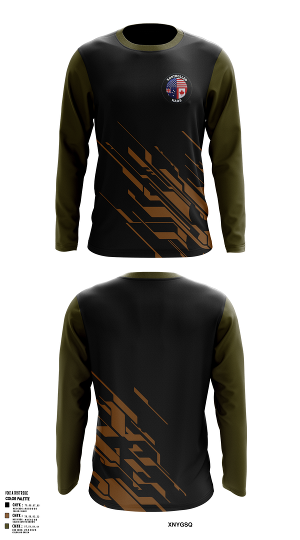 Long Sleeve Performance Shirt, Kontrolled Kaos, E-Sports, Teamtime, Team time, sublimation, custom sports apparel, team uniforms, spirit wear, spiritwear, sports uniforms, custom shirts, team store, custom team store, fundraiser sports, apparel fundraiser