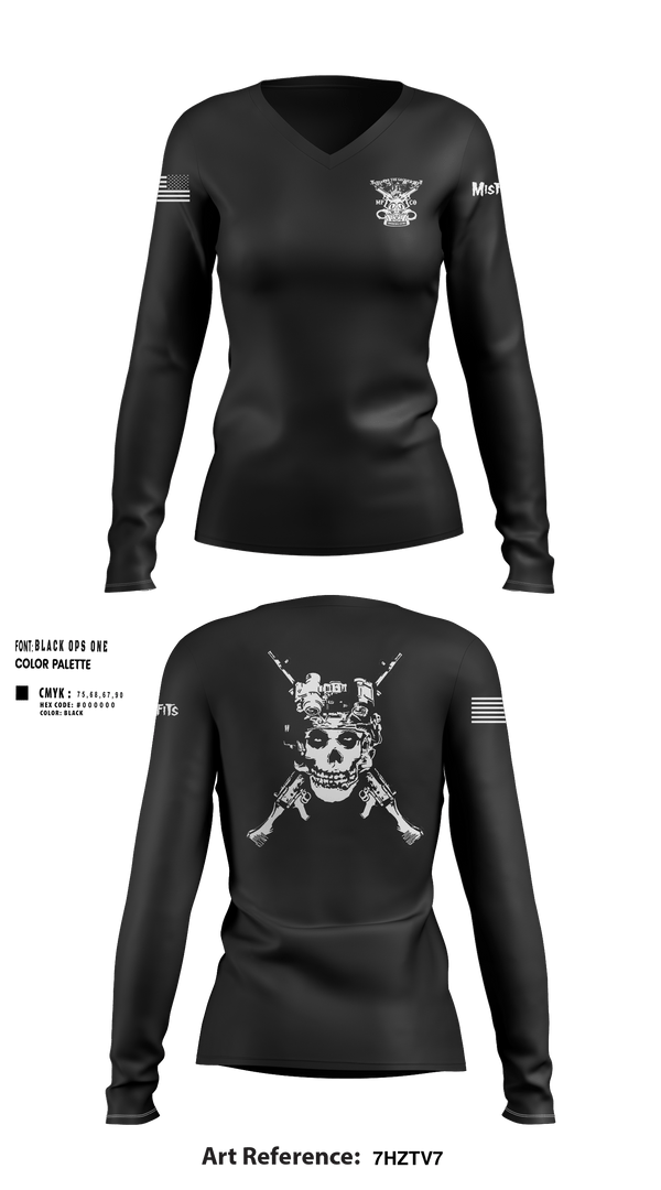 Womens Long Sleeve Vneck Shirt, 40th Military Police, , Teamtime, Team time, sublimation, custom sports apparel, team uniforms, spirit wear, spiritwear, sports uniforms, custom shirts, team store, custom team store, fundraiser sports, apparel fundraiser