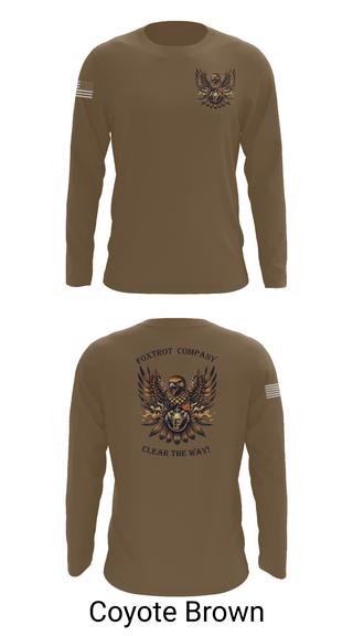 Long Sleeve Performance Shirt, Foxtrot Company, 832nd OD BN, Army, Teamtime, Team time, sublimation, custom sports apparel, team uniforms, spirit wear, spiritwear, sports uniforms, custom shirts, team store, custom team store, fundraiser sports, apparel fundraiser