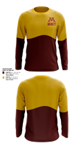 Minot High Majettes Track & Field 57491282 Long Sleeve Performance Shirt 1