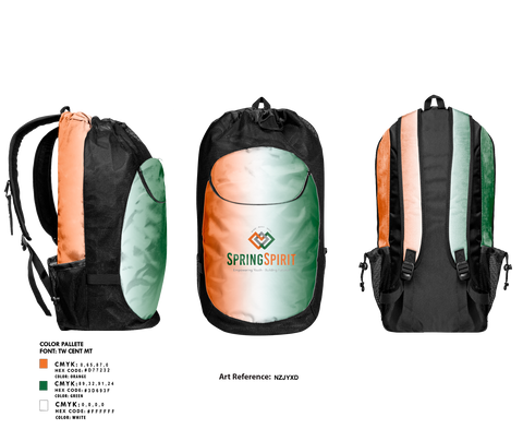 Gear Bag, SpringSpirit, Spirit Store, Teamtime, Team time, sublimation, custom sports apparel, team uniforms, spirit wear, spiritwear, sports uniforms, custom shirts, team store, custom team store, fundraiser sports, apparel fundraiser