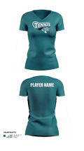 Bonney Lake Panthers Tennis 67829590 Women's Short Sleeve V-neck Shirt - 3