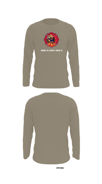 Engine 40 Ladder 4 Medic 19 58015136 Long Sleeve Performance Shirt 72