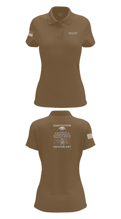 Adam Platoon 34033913 Women's Short Sleeve Performance Polo  - 14