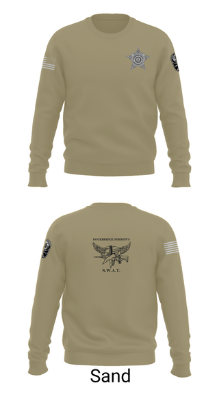 Crew Neck Sweatshirt, Rockbridge County SWAT, , Teamtime, Team time, sublimation, custom sports apparel, team uniforms, spirit wear, spiritwear, sports uniforms, custom shirts, team store, custom team store, fundraiser sports, apparel fundraiser