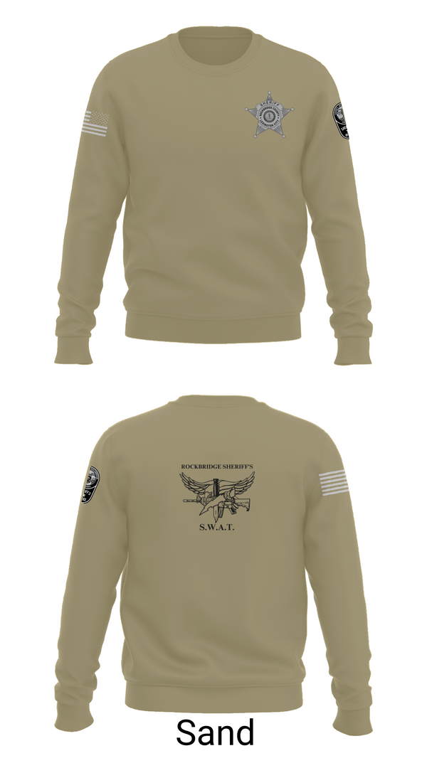 Crew Neck Sweatshirt, Rockbridge County SWAT, , Teamtime, Team time, sublimation, custom sports apparel, team uniforms, spirit wear, spiritwear, sports uniforms, custom shirts, team store, custom team store, fundraiser sports, apparel fundraiser