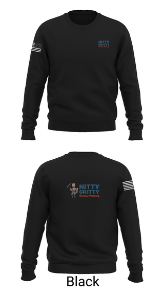 Crew Neck Sweatshirt, Nitty Gritty Window washing, , Teamtime, Team time, sublimation, custom sports apparel, team uniforms, spirit wear, spiritwear, sports uniforms, custom shirts, team store, custom team store, fundraiser sports, apparel fundraiser
