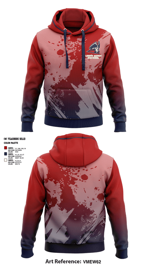 Hoodie, Liberty Magnet High School Tennis, Tennis, Teamtime, Team time, sublimation, custom sports apparel, team uniforms, spirit wear, spiritwear, sports uniforms, custom shirts, team store, custom team store, fundraiser sports, apparel fundraiser
