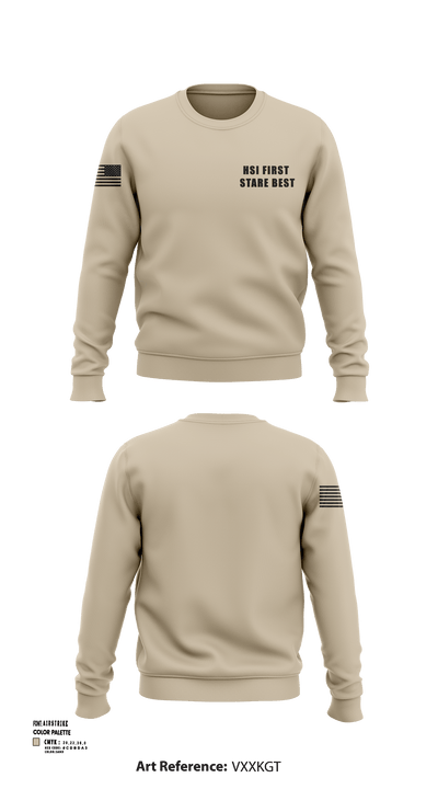 HSI First Stare BEST 75939314 Crew Neck Sweatshirt - 104