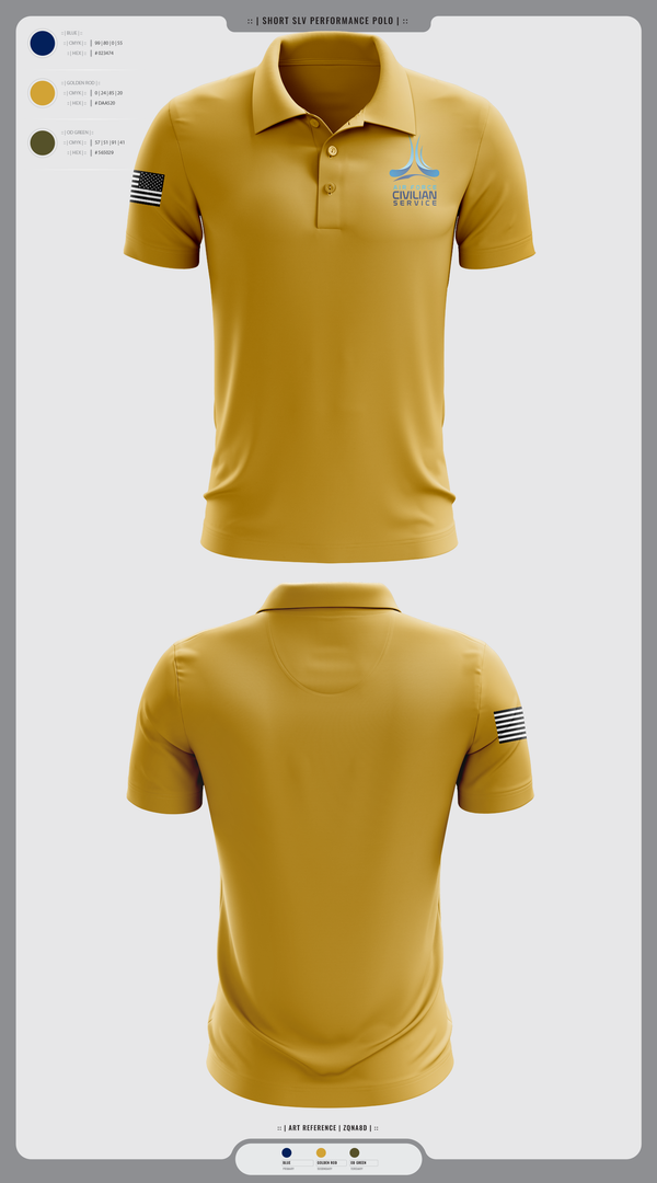 Short Sleeve Performance Polo, 9th Civil Engineer Squadron, , Teamtime, Team time, sublimation, custom sports apparel, team uniforms, spirit wear, spiritwear, sports uniforms, custom shirts, team store, custom team store, fundraiser sports, apparel fundraiser
