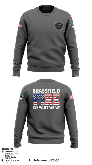 Crew Neck Sweatshirt, Marine corps mountain warfare training center fire and emergency services, Fire Department, Teamtime, Team time, sublimation, custom sports apparel, team uniforms, spirit wear, spiritwear, sports uniforms, custom shirts, team store, custom team store, fundraiser sports, apparel fundraiser