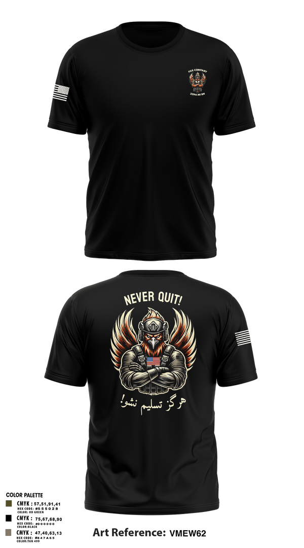 Old School Cotton Feel Shirt, F CO, 229th MI BN, , Teamtime, Team time, sublimation, custom sports apparel, team uniforms, spirit wear, spiritwear, sports uniforms, custom shirts, team store, custom team store, fundraiser sports, apparel fundraiser