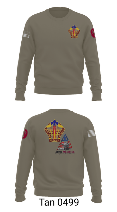 USA MEDDAC KAHC 77066596 Crew Neck Sweatshirt - 65