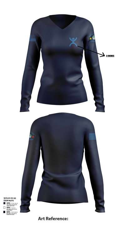 Monterey  Park 19917874 Women's Long Sleeve V-neck Shirt - 112