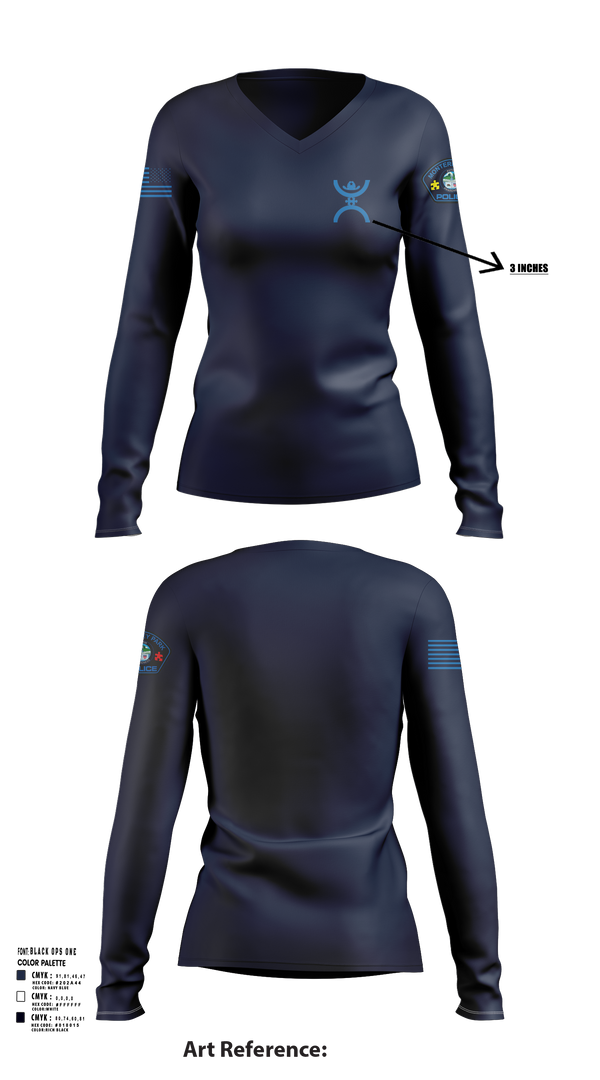 Womens Long Sleeve Vneck Shirt, Monterey  Park, , Teamtime, Team time, sublimation, custom sports apparel, team uniforms, spirit wear, spiritwear, sports uniforms, custom shirts, team store, custom team store, fundraiser sports, apparel fundraiser