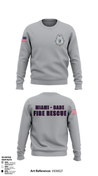 Crew Neck Sweatshirt, Miami Dade Fire Rescue, , Teamtime, Team time, sublimation, custom sports apparel, team uniforms, spirit wear, spiritwear, sports uniforms, custom shirts, team store, custom team store, fundraiser sports, apparel fundraiser