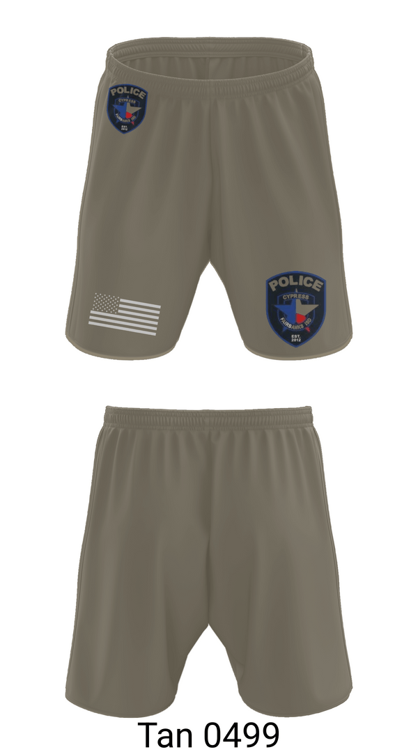 Athletic Shorts With Pockets, Cypress- Fairbanks ISD Police Department, Police, Teamtime, Team time, sublimation, custom sports apparel, team uniforms, spirit wear, spiritwear, sports uniforms, custom shirts, team store, custom team store, fundraiser sports, apparel fundraiser