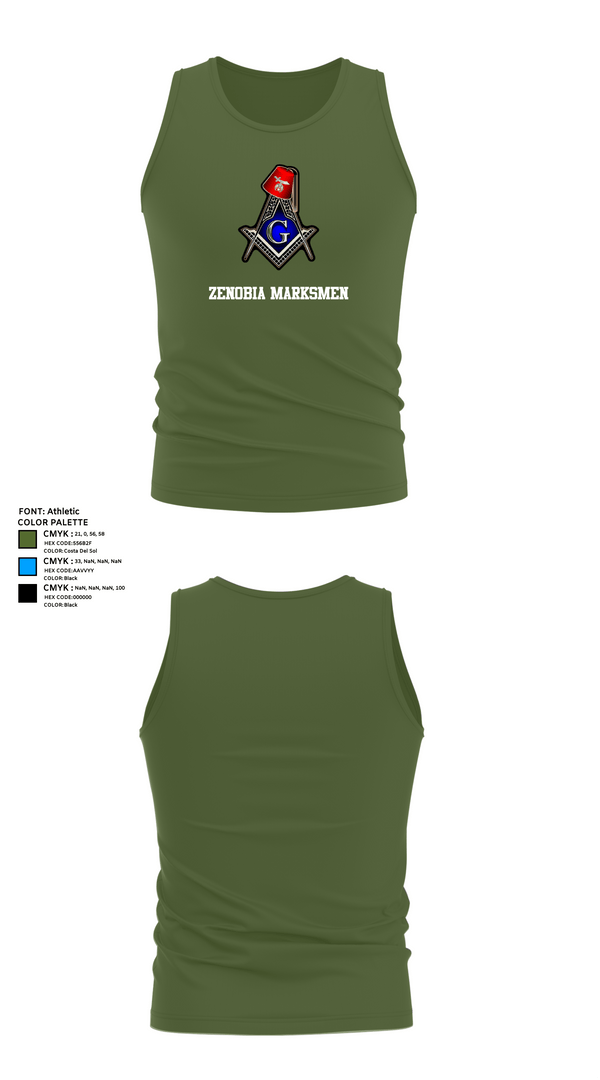 Tank Top, Zenobia Marksmen, , Teamtime, Team time, sublimation, custom sports apparel, team uniforms, spirit wear, spiritwear, sports uniforms, custom shirts, team store, custom team store, fundraiser sports, apparel fundraiser