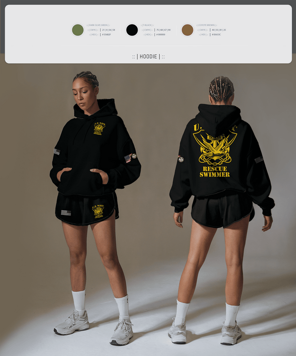 Hoodie, Aircrew Rescue Swimmer, , Teamtime, Team time, sublimation, custom sports apparel, team uniforms, spirit wear, spiritwear, sports uniforms, custom shirts, team store, custom team store, fundraiser sports, apparel fundraiser