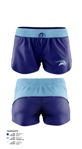 Womens Shorts, Oakmont High School, Spirit Store, Teamtime, Team time, sublimation, custom sports apparel, team uniforms, spirit wear, spiritwear, sports uniforms, custom shirts, team store, custom team store, fundraiser sports, apparel fundraiser