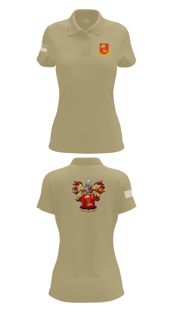 Womens Short Sleeve Performance Polo, 2-377 PFAR, Army, Teamtime, Team time, sublimation, custom sports apparel, team uniforms, spirit wear, spiritwear, sports uniforms, custom shirts, team store, custom team store, fundraiser sports, apparel fundraiser