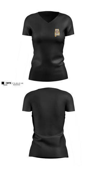 Womens Short Sleeve Vneck Shirt, Alabama SBI, Police, Teamtime, Team time, sublimation, custom sports apparel, team uniforms, spirit wear, spiritwear, sports uniforms, custom shirts, team store, custom team store, fundraiser sports, apparel fundraiser