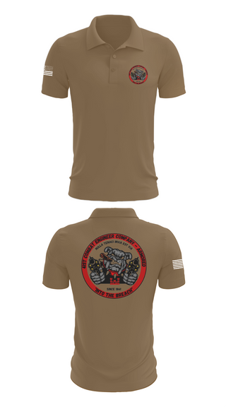 Short Sleeve Performance Polo, 41st CEC-A, Army, Teamtime, Team time, sublimation, custom sports apparel, team uniforms, spirit wear, spiritwear, sports uniforms, custom shirts, team store, custom team store, fundraiser sports, apparel fundraiser