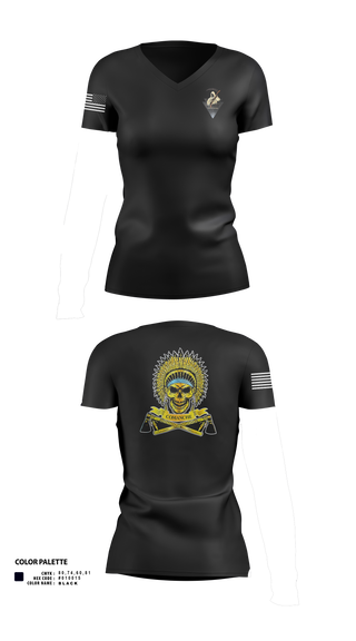 Womens Short Sleeve Vneck Shirt, Nightmare PLT, , Teamtime, Team time, sublimation, custom sports apparel, team uniforms, spirit wear, spiritwear, sports uniforms, custom shirts, team store, custom team store, fundraiser sports, apparel fundraiser