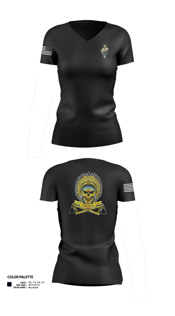 Womens Short Sleeve Vneck Shirt, Nightmare PLT, , Teamtime, Team time, sublimation, custom sports apparel, team uniforms, spirit wear, spiritwear, sports uniforms, custom shirts, team store, custom team store, fundraiser sports, apparel fundraiser