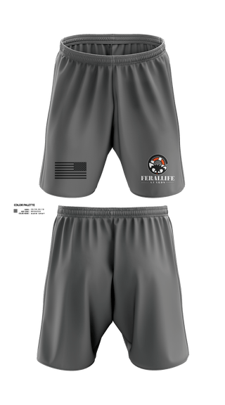 Athletic Shorts With Pockets, Ferallife Guards, , Teamtime, Team time, sublimation, custom sports apparel, team uniforms, spirit wear, spiritwear, sports uniforms, custom shirts, team store, custom team store, fundraiser sports, apparel fundraiser