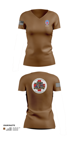 Womens Short Sleeve Vneck Shirt, 349th Medical Augmentation Det., , Teamtime, Team time, sublimation, custom sports apparel, team uniforms, spirit wear, spiritwear, sports uniforms, custom shirts, team store, custom team store, fundraiser sports, apparel fundraiser