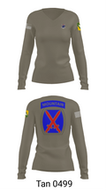 1-155th 38658910 Women's Long Sleeve V-neck Shirt - 73