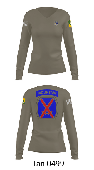 Womens Long Sleeve Vneck Shirt, 1-155th, , Teamtime, Team time, sublimation, custom sports apparel, team uniforms, spirit wear, spiritwear, sports uniforms, custom shirts, team store, custom team store, fundraiser sports, apparel fundraiser