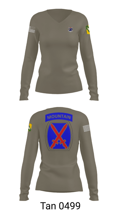 1-155th 38658910 Women's Long Sleeve V-neck Shirt - 73