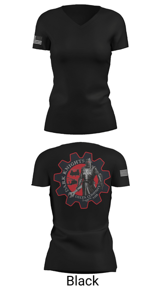 Womens Short Sleeve Vneck Shirt, D Co. 2-158th AHB, , Teamtime, Team time, sublimation, custom sports apparel, team uniforms, spirit wear, spiritwear, sports uniforms, custom shirts, team store, custom team store, fundraiser sports, apparel fundraiser