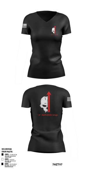 Womens Short Sleeve Vneck Shirt, Tyr1 Applications Group (T.A.G.), , Teamtime, Team time, sublimation, custom sports apparel, team uniforms, spirit wear, spiritwear, sports uniforms, custom shirts, team store, custom team store, fundraiser sports, apparel fundraiser
