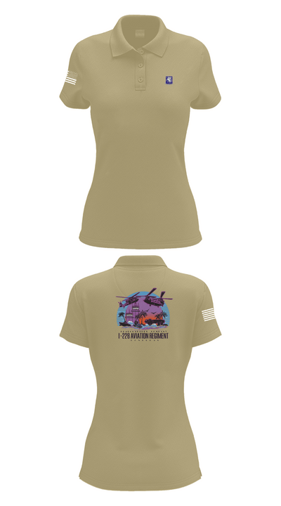 1-228 HHC Phantoms 17599849 Women's Short Sleeve Performance Polo  - 95