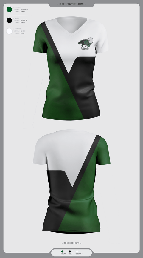 Womens Short Sleeve Vneck Shirt, Palo Verde Panthers, Tennis, Teamtime, Team time, sublimation, custom sports apparel, team uniforms, spirit wear, spiritwear, sports uniforms, custom shirts, team store, custom team store, fundraiser sports, apparel fundraiser